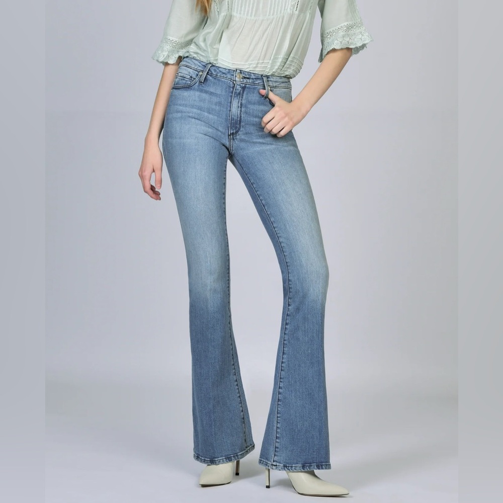 Women's Black Orchid Blue Skinny Flared Jeans